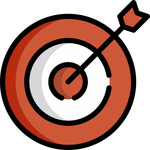 Target marketing dart board target icon