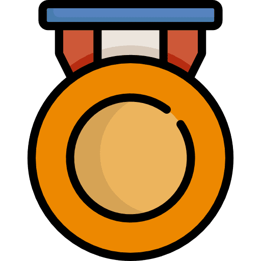 Medal award champion sports and competition icon Medal award champion sports and competition icon