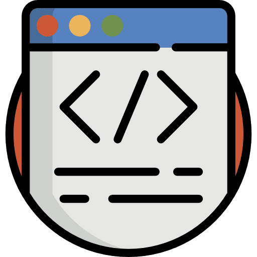 Browser seo and web browser programing language icon Browser seo and web browser programing language icon