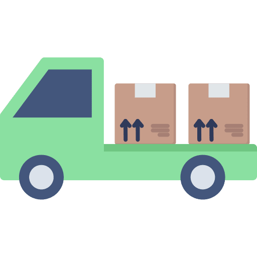 Cargo truck transportation delivery truck vehicle icon