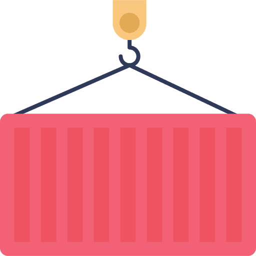 Container container industry hook icon