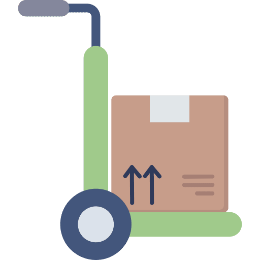 Delivery cart delivery cart logistic package icon