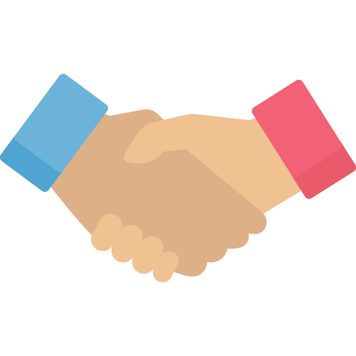 Handshake sponsorship partnership ally icon