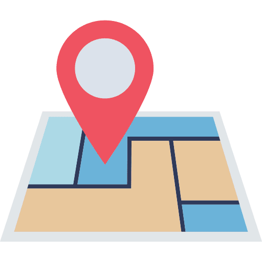 Pin placeholder region maps and location icon