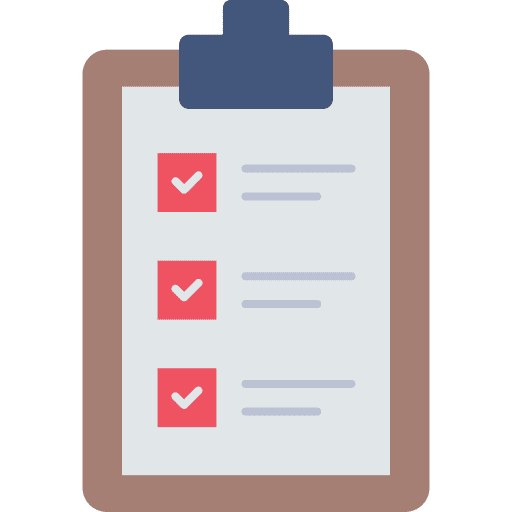 Clipboard files and folders criteria syllabus icon