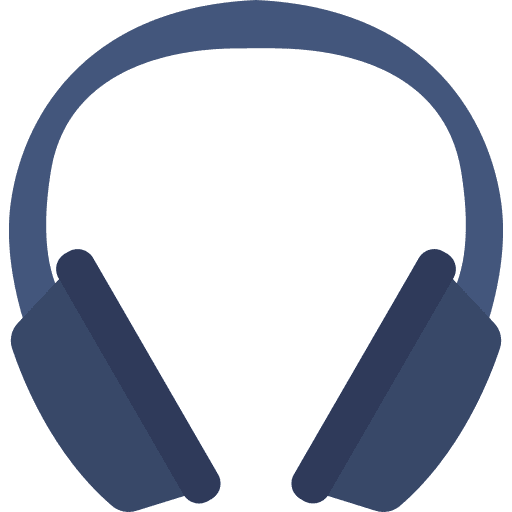 Headphone electronics sound music icon