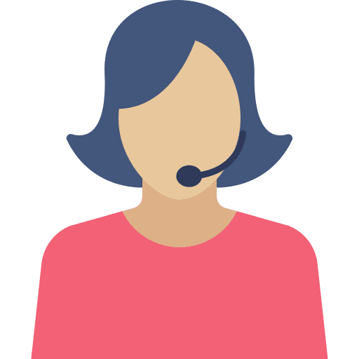 Woman professions and jobs customer service communications icon