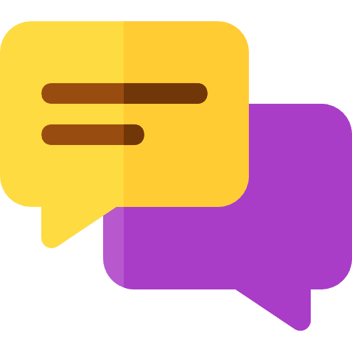 Chat speech bubble multimedia conversation icon