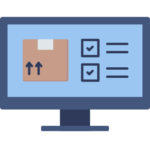 Monitor screen computer check electronics icon
