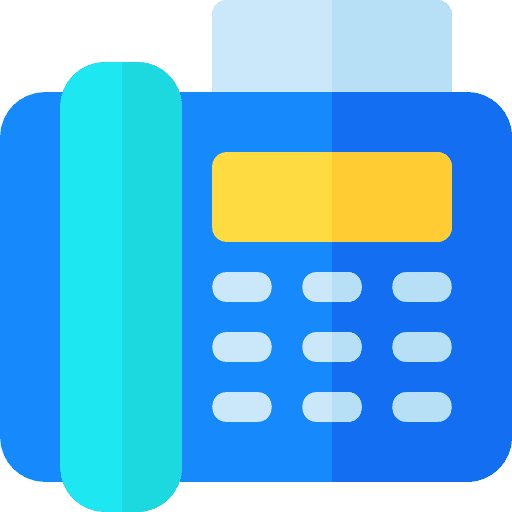 Fax telephone phone office material icon Fax telephone phone office material icon