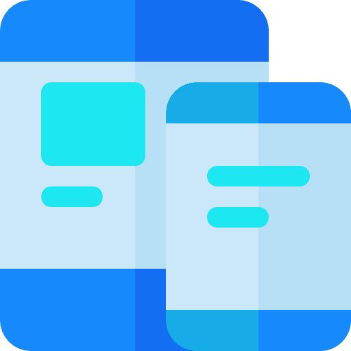 Responsive mobile phone electronics technology icon Responsive mobile phone electronics technology icon