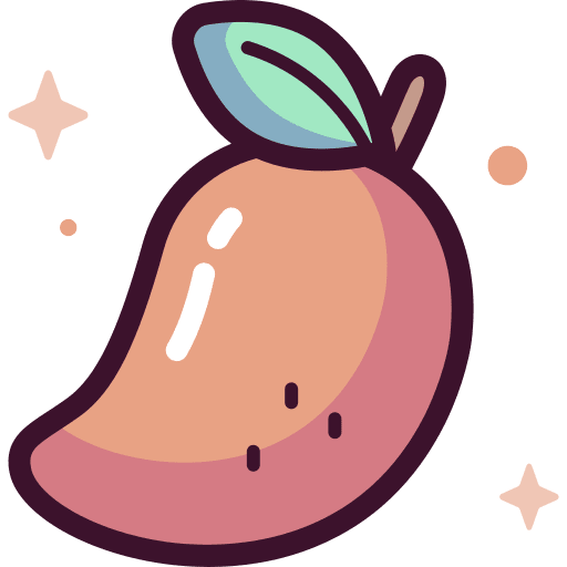 Mango diet vegetarian organic icon