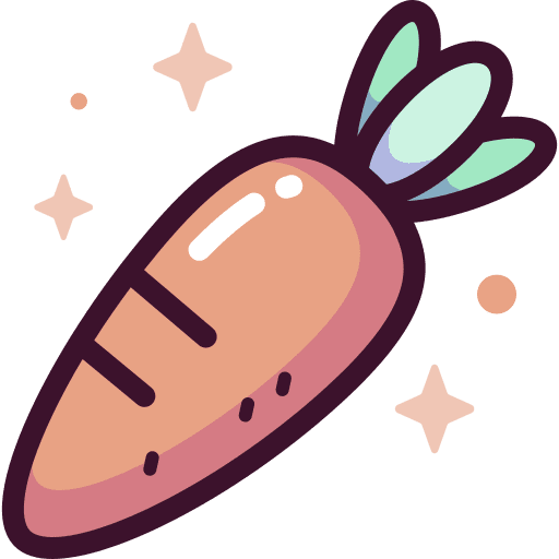 Carrot food and restaurant nature gardening icon