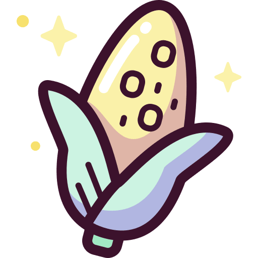 Corn organic vegetarian vegan icon Corn organic vegetarian vegan icon