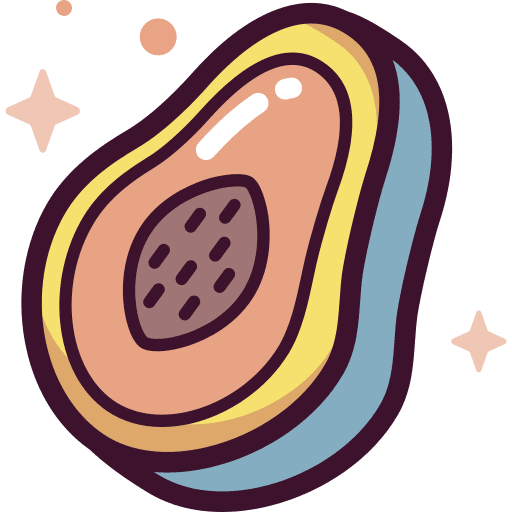Papaya vegan fruit vegetarian icon Papaya vegan fruit vegetarian icon