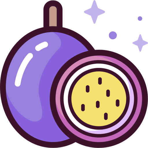 Passion fruit vegan vegetarian diet icon Passion fruit vegan vegetarian diet icon