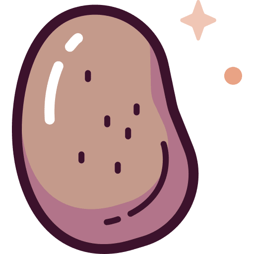 Potato food and restaurant food vegetable icon Potato food and restaurant food vegetable icon