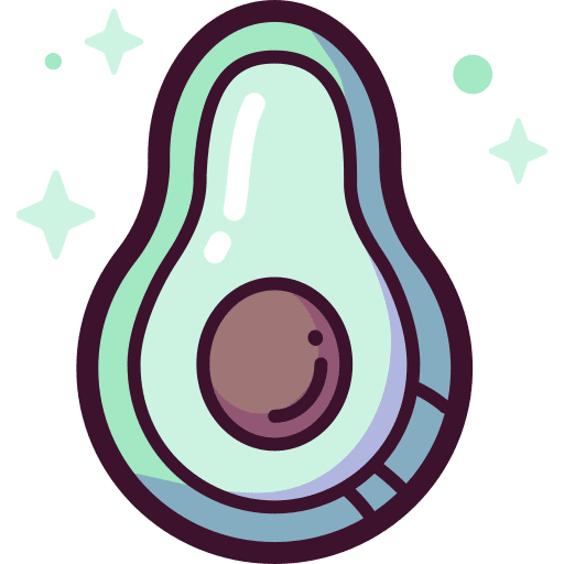 Avocado healthy food food organic icon Avocado healthy food food organic icon