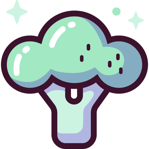 Broccoli vegetarian food and restaurant vegan icon Broccoli vegetarian food and restaurant vegan icon