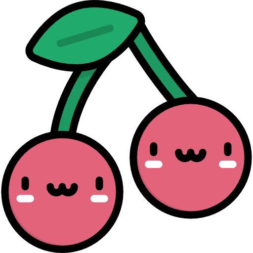 Cherry diet vegetarian food icon