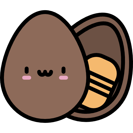 Chocolate egg easter egg food and restaurant easter icon