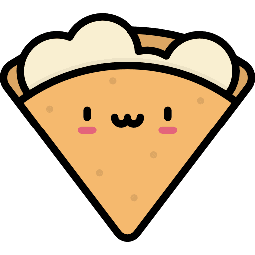 Crepe food kawaii sweet icon