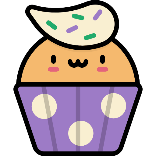 Cupcake muffin food kawaii icon Cupcake muffin food kawaii icon