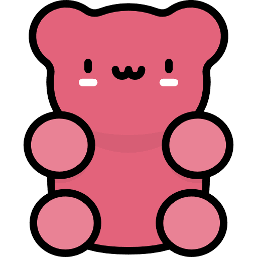 Gummy bear girly icons candy kawaii icon