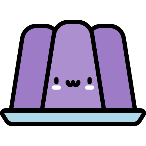 Jelly food kawaii dessert icon Jelly food kawaii dessert icon