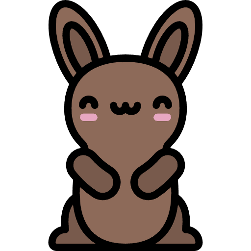 Chocolate bunny food and restaurant easter kawaii icon Chocolate bunny food and restaurant easter kawaii icon