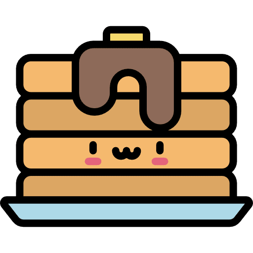 Pancakes kawaii pancakes french icon Pancakes kawaii pancakes french icon