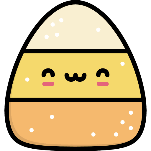 Gummy sugar kawaii food icon Gummy sugar kawaii food icon