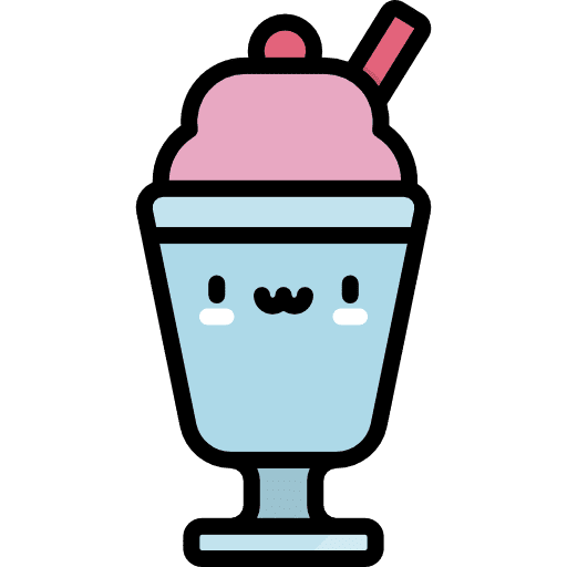 Milkshake kawaii drink chocolate icon Milkshake kawaii drink chocolate icon