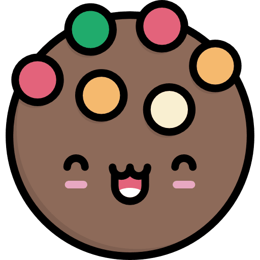 Chocolate kawaii dessert chocolate icon Chocolate kawaii dessert chocolate icon