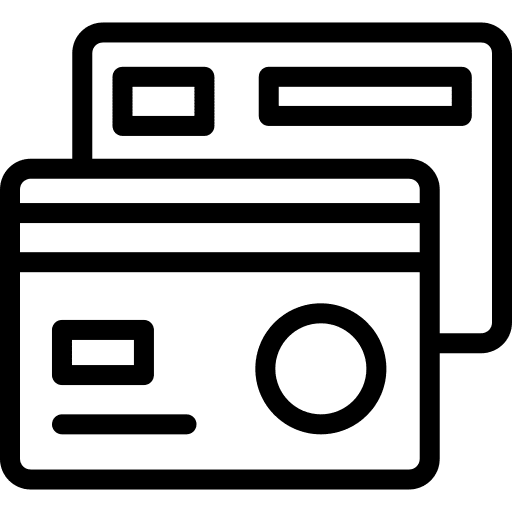 Credit card pay business credit card icon