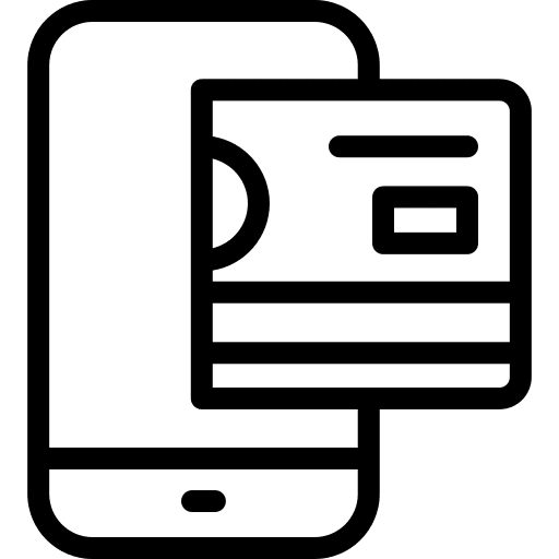 Online payment online payment smartphone electronics icon