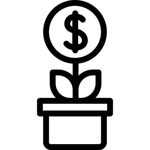 Growth investment growth business and finance icon