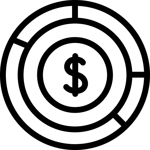 Pie chart analytics management pie chart icon