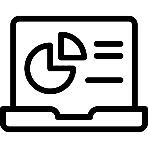 Pie chart computer analysis pie chart icon