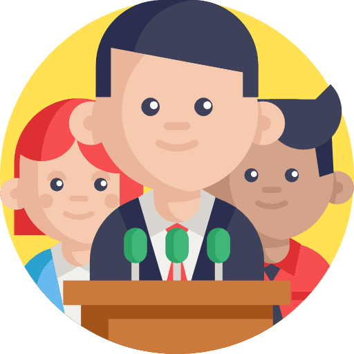Conference networking leader team icon Conference networking leader team icon