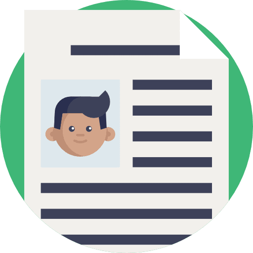 Dossier portfolio text lines job profile icon Dossier portfolio text lines job profile icon