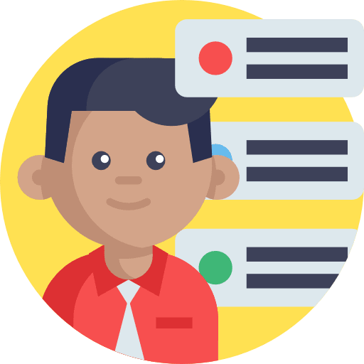 Employee business networking user icon Employee business networking user icon