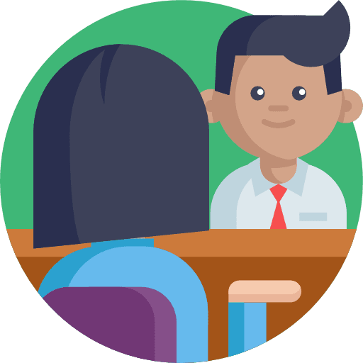 Interview reunion boss business icon