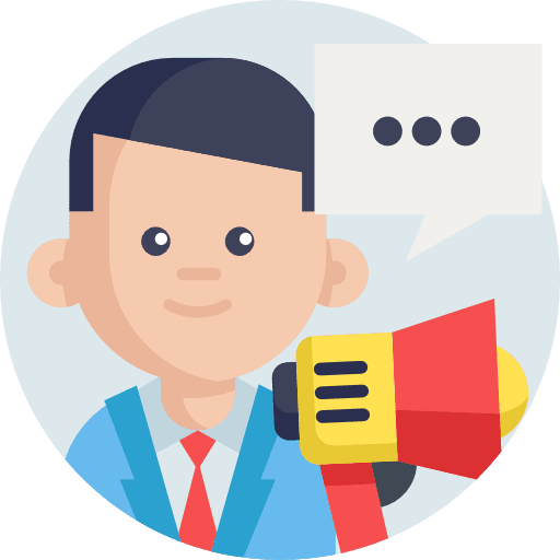 Megaphone pr business networking icon Megaphone pr business networking icon