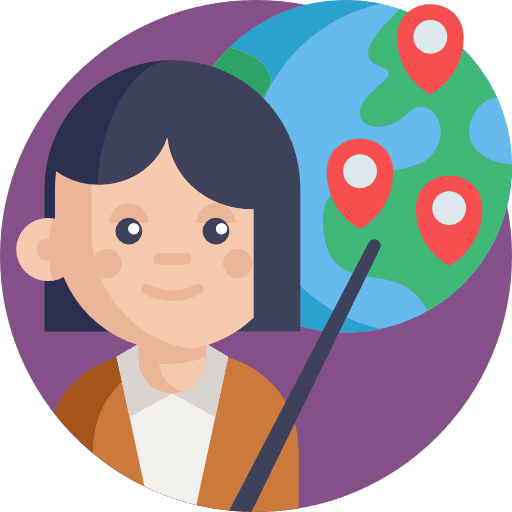 Employee business globe map icon Employee business globe map icon