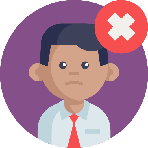 Employee business user firing icon Employee business user firing icon