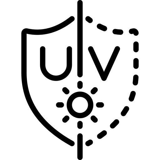 Uv protection shield wellness skin icon