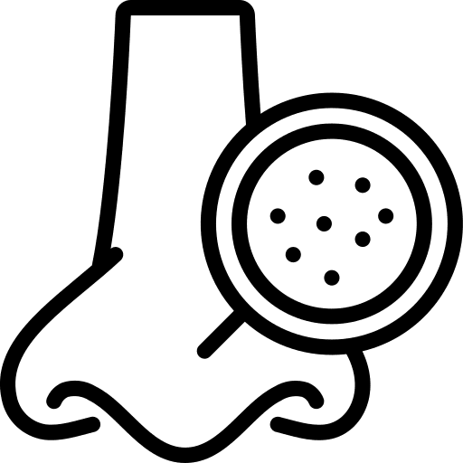 Blackhead nose mole blackhead icon