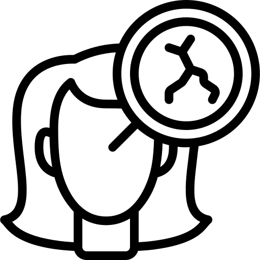 Cracked skin beauty facial skin icon