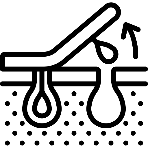 Depilation depilation beauty dermis icon